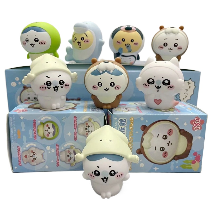 Aquarium Marine - Caja de 8 Figuras Sorpresa Kawaii