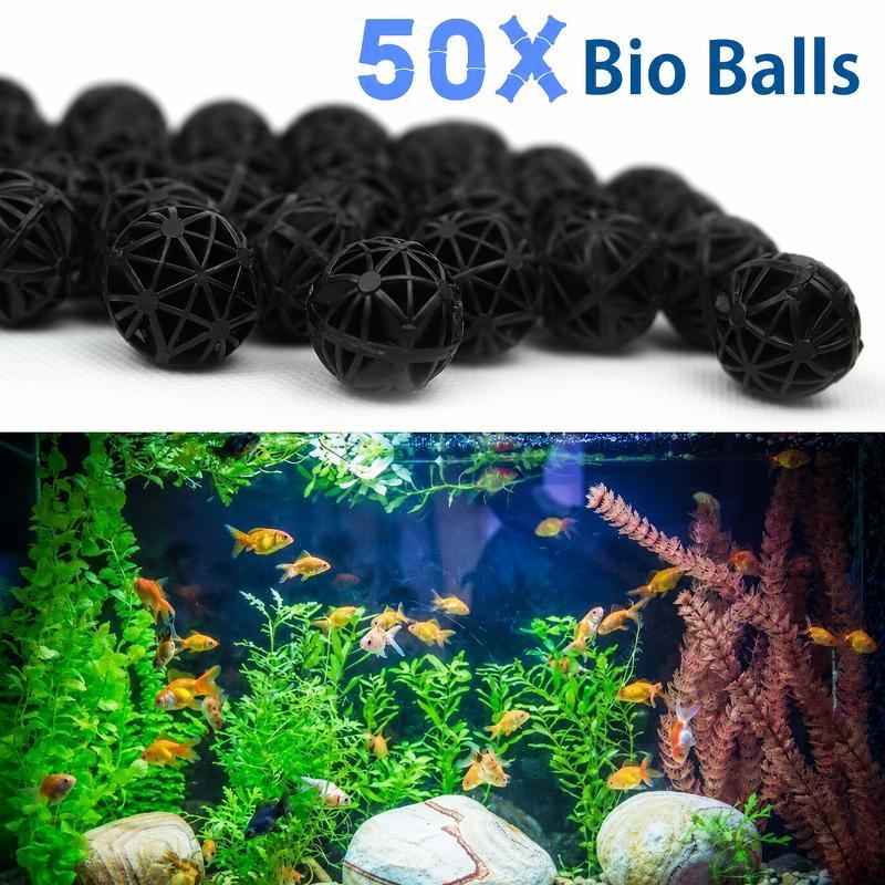 Aquarium Marine - 50 Piezas de Bolas de Filtro
