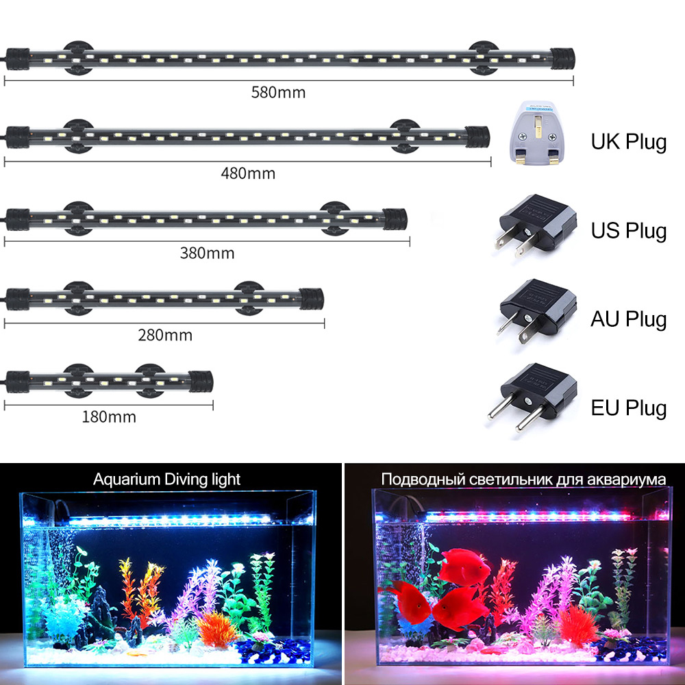 Marine Aquarium Lamp - Luz LED para acuario de 90-260V,