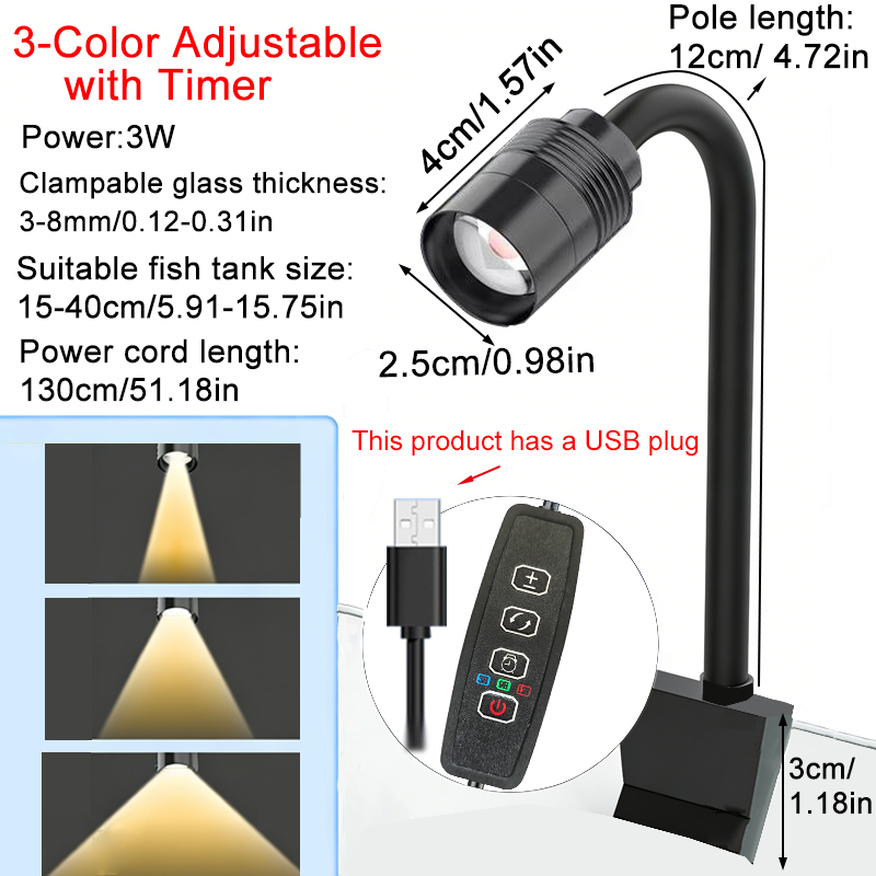 Foco de acuario sudaamericano  - Marine Aquarium Lamp reseña y precio