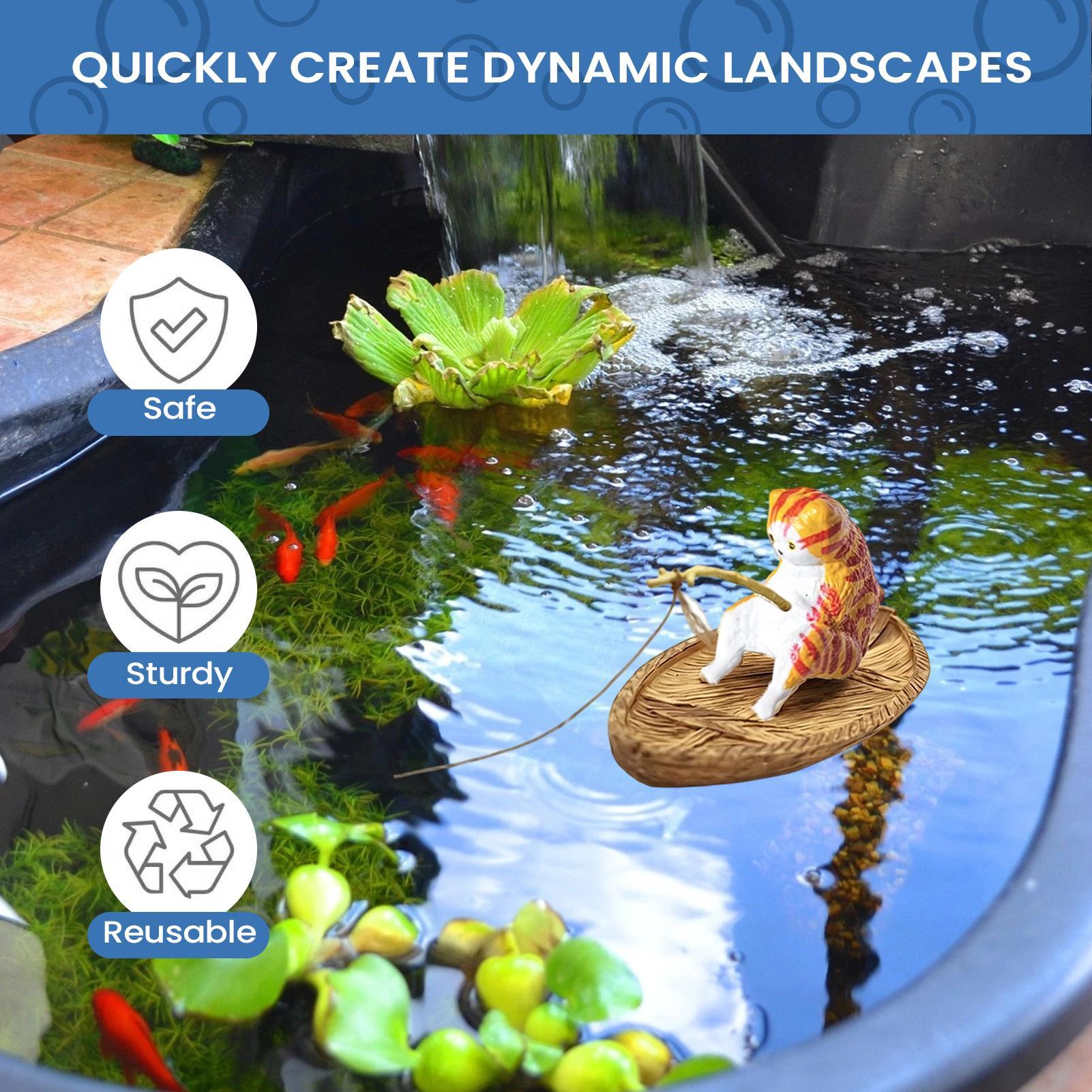 Adorno Creativo de Gato Pescad - Aquarium Marina reseña y precio