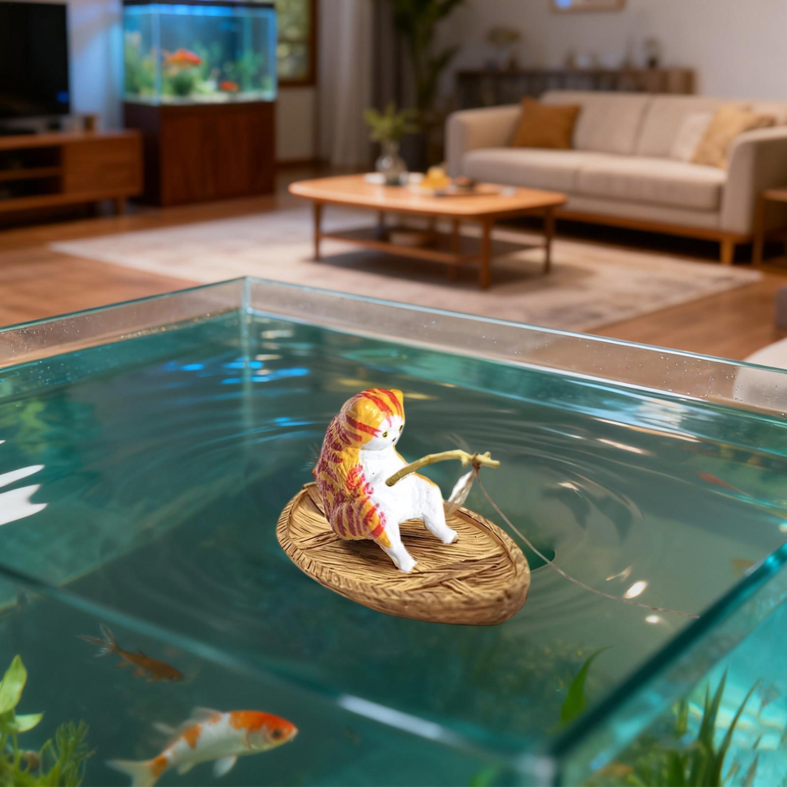 Adorno Creativo de Gato Pescad - Aquarium Marina reseña y precio