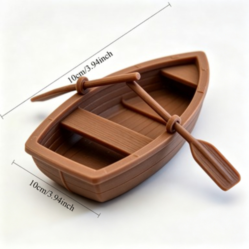 Mini Bote de Madera con Doble  - Aquarium Marina reseña y precio