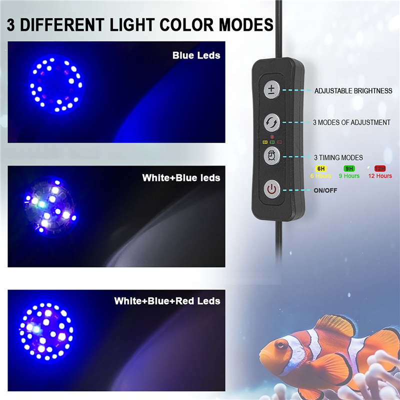 30W acuario pecera agua de mar - Marine Aquarium Lamp reseña y precio