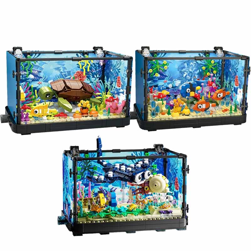 Juego de bloques de construcci - Aquarium Marine Tank reseña y precio